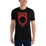SICKO Red Splatter Men's Short Sleeve Fitted T-shirt