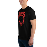 SICKO Red Splatter Men's Short Sleeve Fitted T-shirt