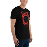 SICKO Red Splatter Men's Short Sleeve Fitted T-shirt