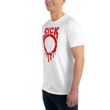 SICKO Red Splatter Men's Short Sleeve Fitted T-shirt