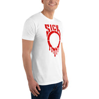 SICKO Red Splatter Men's Short Sleeve Fitted T-shirt