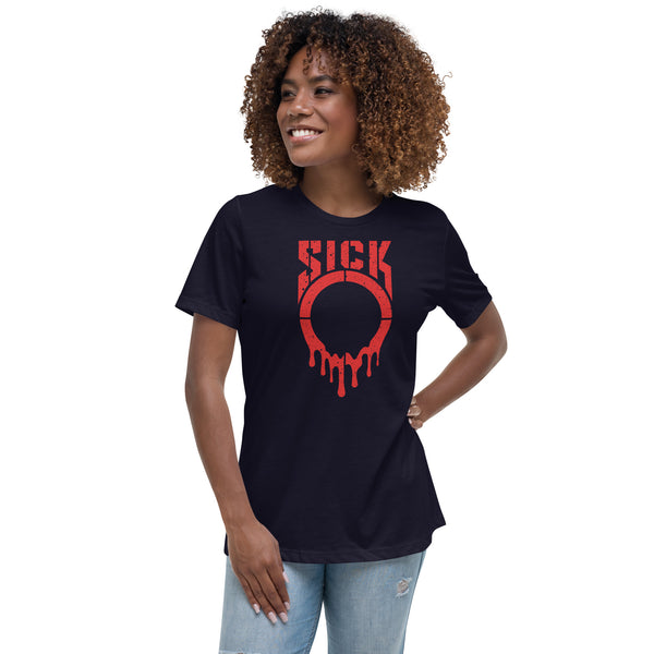 SICKO Red Splatter Women's Relaxed T-Shirt