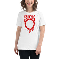 SICKO Red Splatter Women's Relaxed T-Shirt