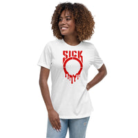 SICKO Red Splatter Women's Relaxed T-Shirt